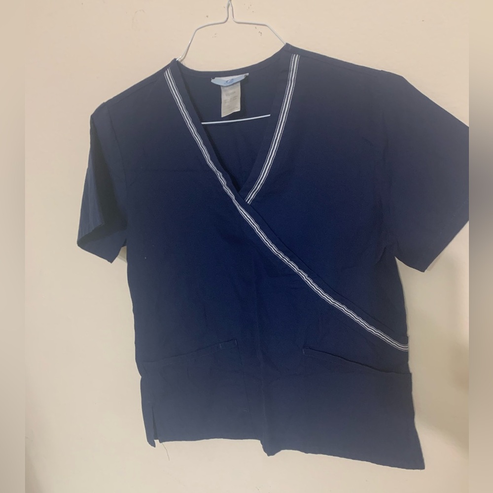 Smart Scrubs Navy Top